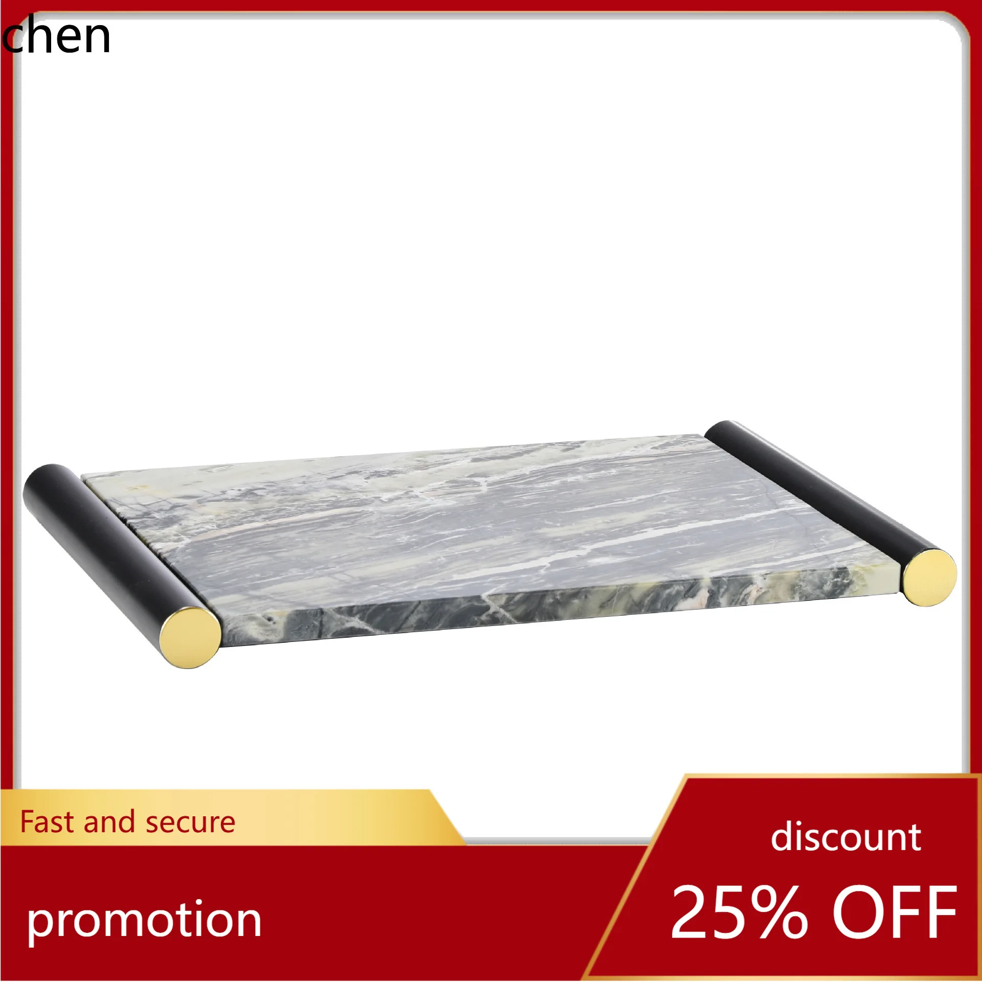 

CZ new chinoiserie modern tea set combination suit rockery marble tray classy model room hotel