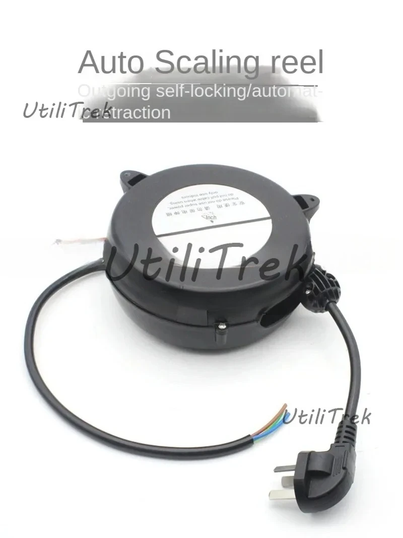 Small automatic retractable wire winding device, retractable storage reel, wire winding device, automatic winding reel view 3