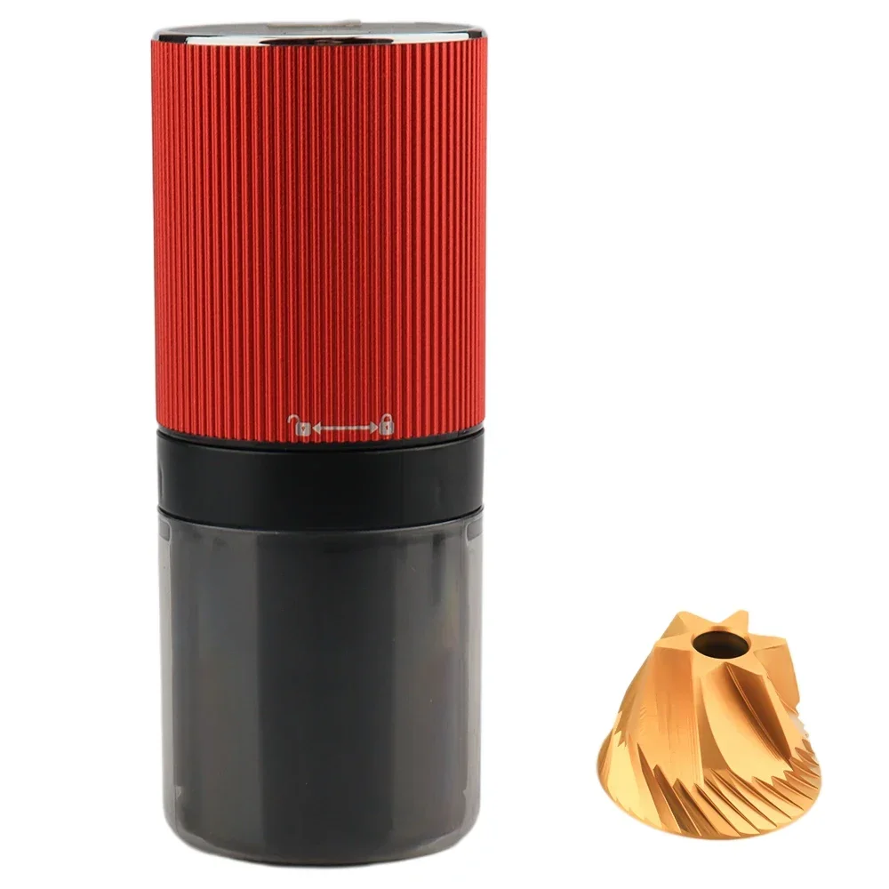 Wholesale Coffee Tools Family Use Portable Automatic USB Mini Electric Coffee Bean Grinder Red Color In Stock Good Price