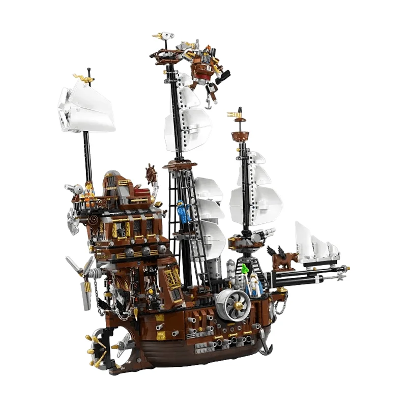 2741PCS Technical Pirate Ship Building Block Warship Sailboat Caribbean Adventure Barracuda Bay 70810 Model Brick Toy Kid Adult