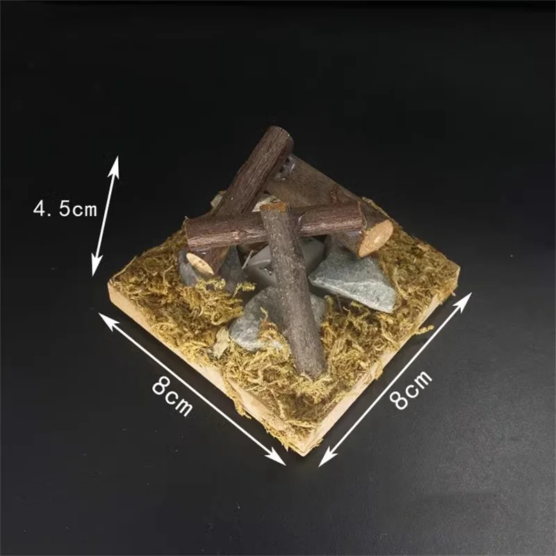 Hot Sale 1/6 1/12 Field Camp Scenarios Mini Firewood Bonfire Pile High Quality Model Accessories Fit 12'' Action Figure In Stock