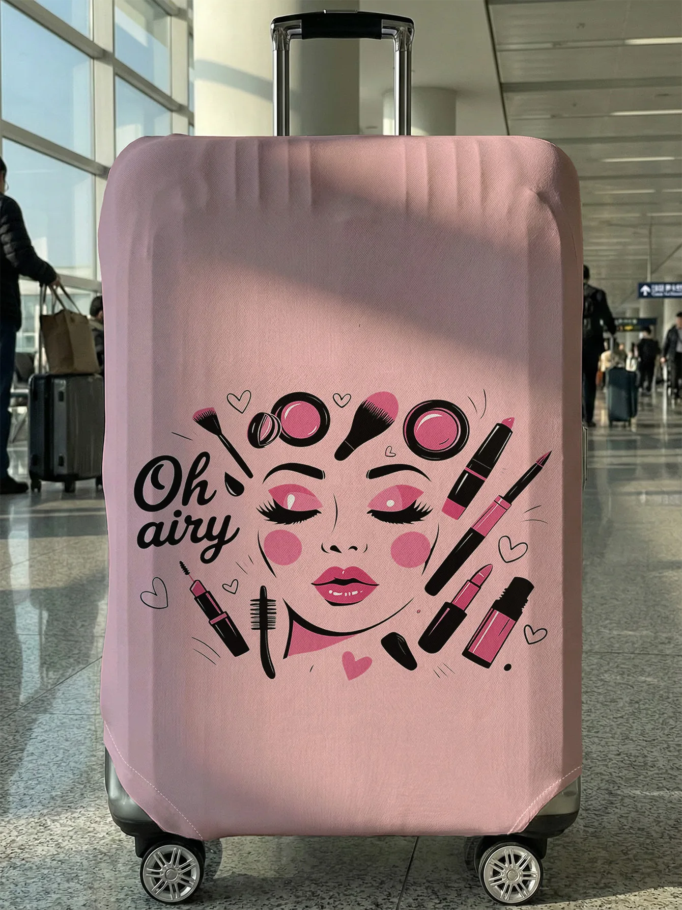 

Beauty girl luggage protection cover, suitable for 18-32 inch luggage covers, luggage handle gloves, travel accessories
