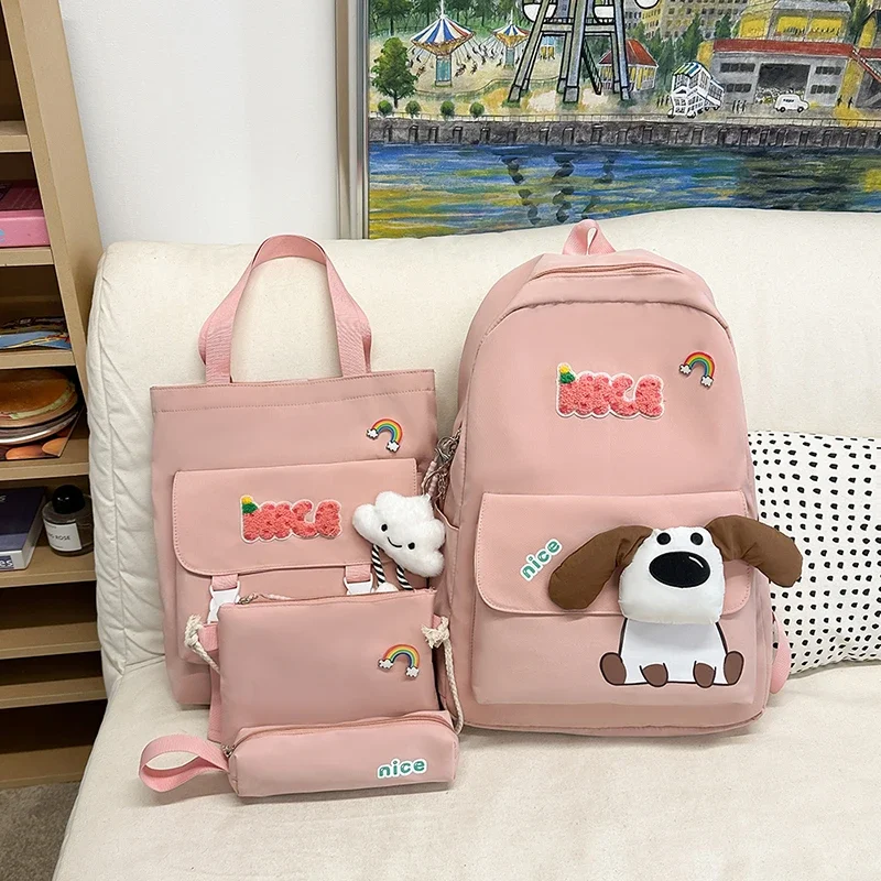 

2025 New Backpack for Junior and Senior High School Students High Appearance Girls Large Capacity Leisure Backpack Rucksack