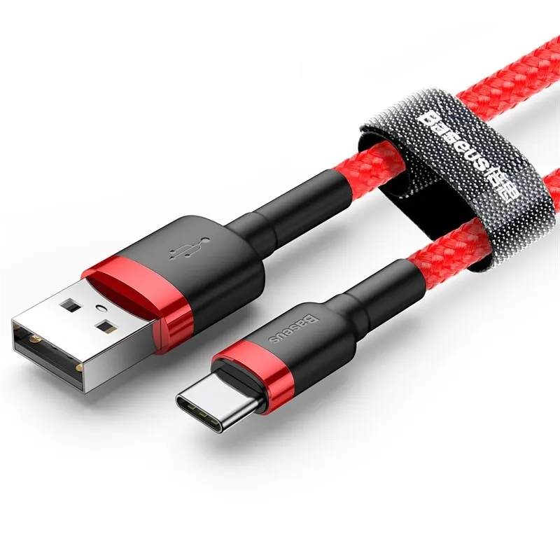 Baseus 60W 3A USB Type C-kabel voor Huawei Honor Xiaomi Samsung Super Charge Snel opladen USB C-oplader Datakabel Draadsnoer - afbeelding 1