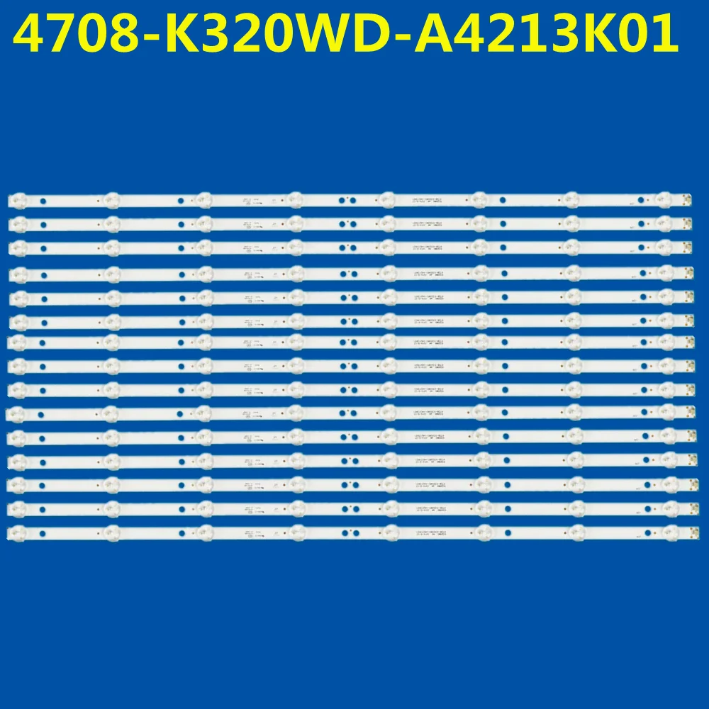 15PCS LED Backlight Strip For LE32D8800 LE32H1465 32PFL3045 32S2705EV 32S2750EV 32S1750EV K320WD A4 4708-K320WD-A4213K01 LE32D59