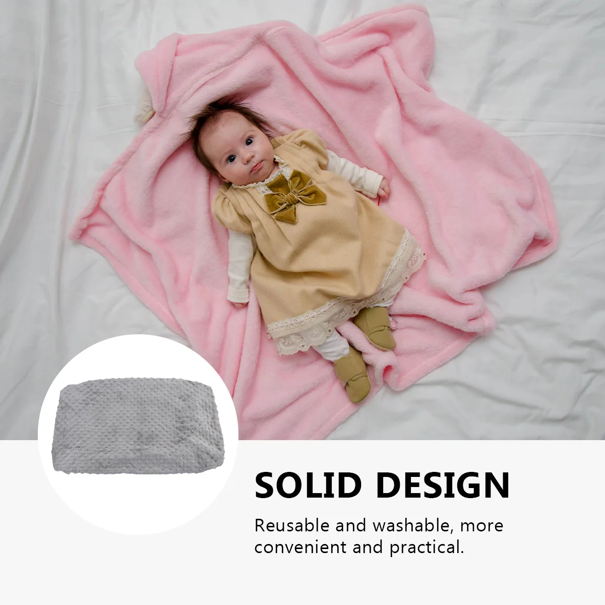 1Pcs Baby Cover for Changing Pad Breathable Change Pad Safe Easy to Use Reusable Washable Gift Idea Baby Shower Gift