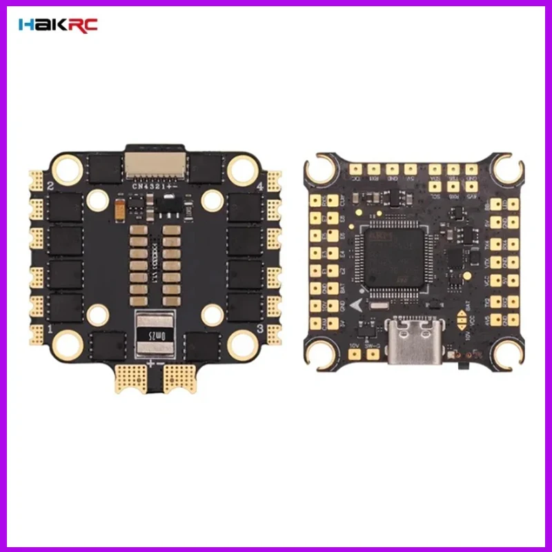 

HAKRC F405 V2 Flight Controller Stack 8Bit/32Bit 55A/60A/65A 4in1 ESC 2-6S Dshot300/600 Support For FPV Racing Drone