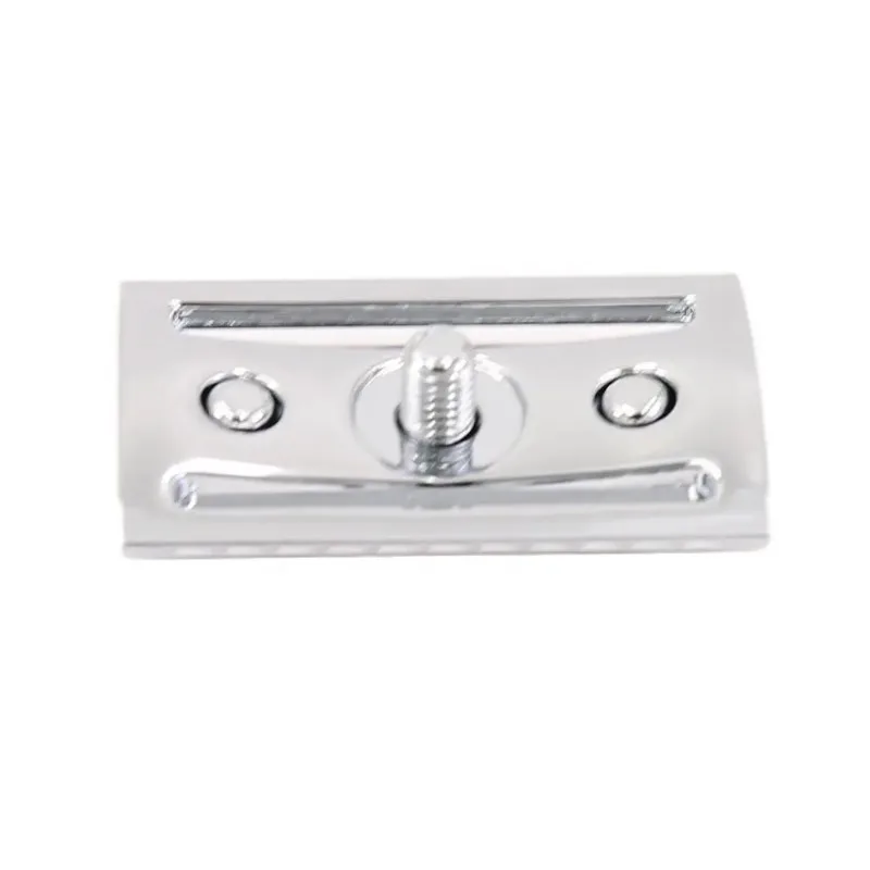 Yaqi New High Quality Chrome Color Scalloped Bar Double Edge Mens Safety Razor Head Without Logo For Mens Portable Travel