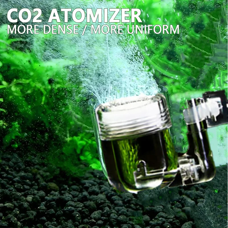 

Aquarium CO2 Atomizer Carbon Dioxide CO2 Diffuser Nano Integrated CO2 Nebulizer Transparent CO2 Atomizer Aquatic Plant Supplies