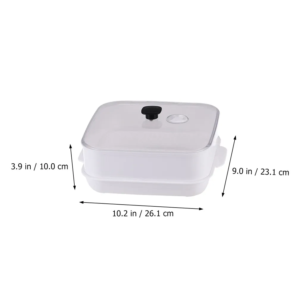 Single Layer Food Steamer Microwave Steamer Kitchen Tool Bpa Free PP Material Fast Heating Cooking Steaming Bowl Microwave