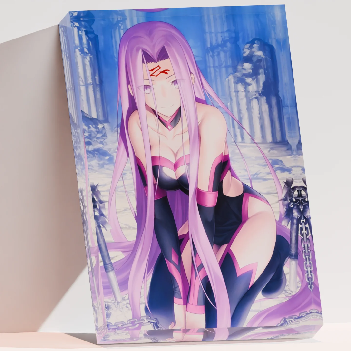 Fate Stay Night FGO Rider Medusa Waifu Clear Acrylic Block Anime Goods Desktop Ornament Anime Desk Decor Collection Gift
