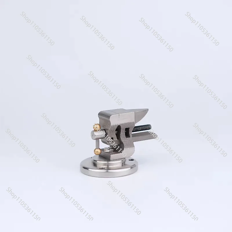 304 Stainless Steel Mini Vise With Anvil Table Hand Tools Adjustable Desktop Clamp Watch Repair Ornaments Anvil DIY Base