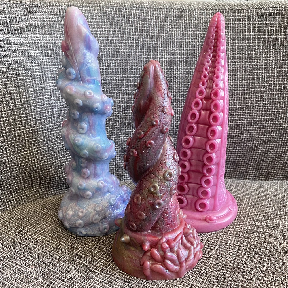 

Limited Edition Multi-color Silicone Octopus Tentacles Shape Fantasy Dildo Anal Sex Toy For Adult Only 1 Piece For Each Color