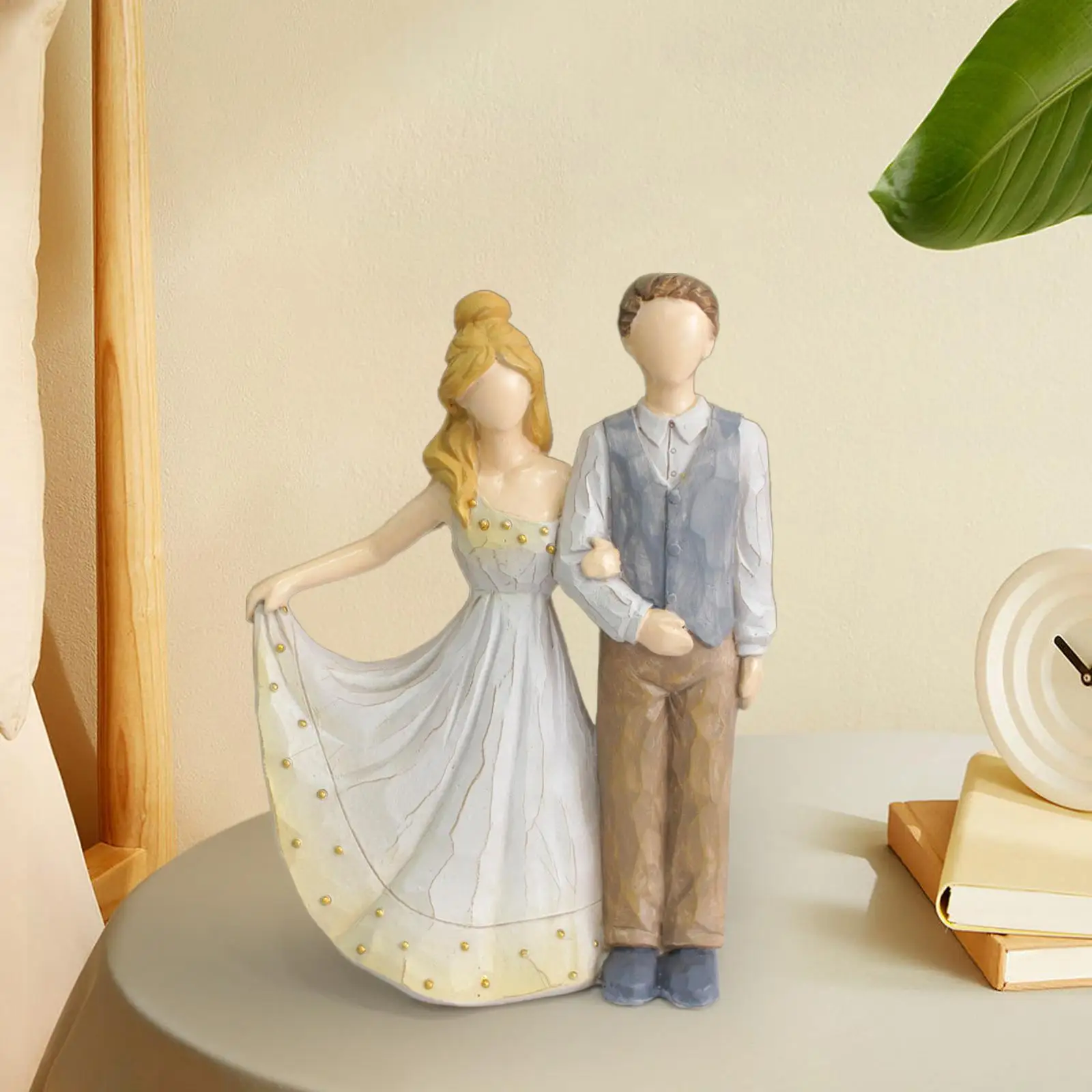 Simulation Couple Character Sculpture Couple Statue Resin Decoration for Bedroom Apartment Office Valentine's Day Girlfriend