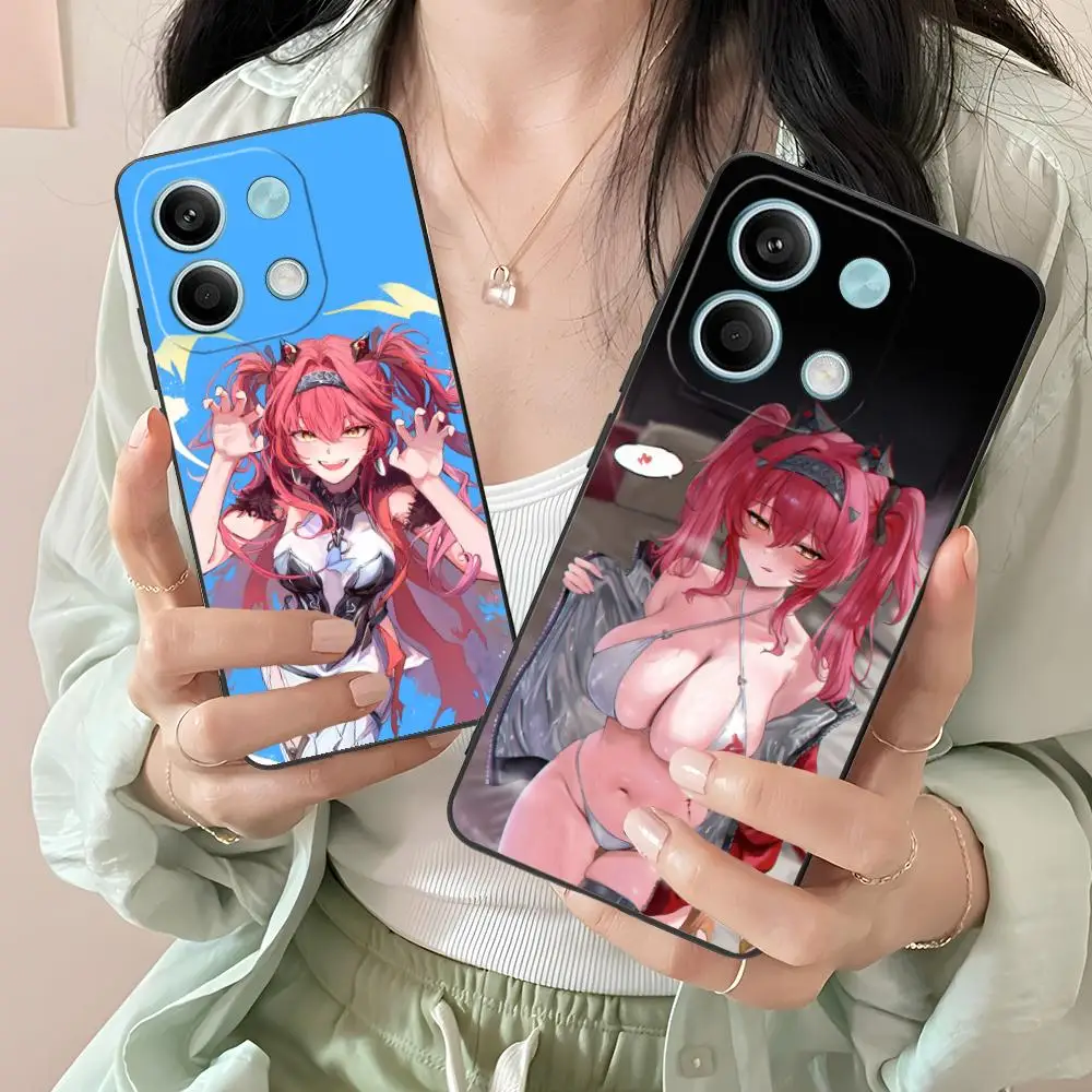 

Чехол для телефона Wuthering Waves Lupa для Xiaomi Redmi Note 14 13 12 11 A5 3 2 1 Pro Plus 4G 5G с цветной печатью, защитная роскошь