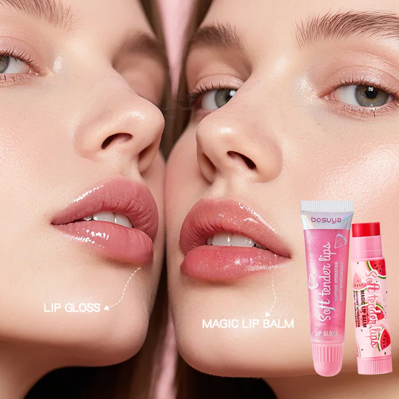 

Bosuya Warm-Changing Lip Balm + Pearlescent Lip Oil 2 Pack Fresh, Soft, Dumpy, Warm, Change Color, Moisturizing, Pearlescent, Translucent, Shine, Long-Lasting, Hydrating, Fullery, Girl Feeling, Natural, Light, 립 메 menu, Pendiente, 학생, Party, Essential