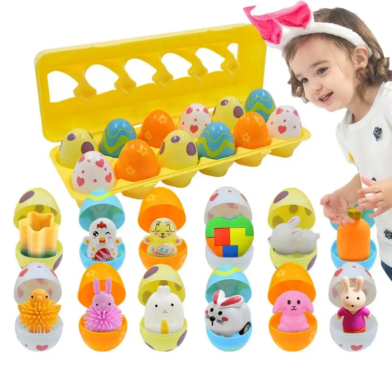 

Easter Egg Toys 12pcs Prefilled Easter Surprise Toys Kids Activities Toy With Polished Surfaces For Birthday Christmas