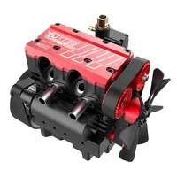 7CC TOYAN FS-L200AC Engine Model Inline 2 Cylinders 4 Stroke Air Cooled Nitro Engine Model Kit - TOYAN  OTTO MOTOR Version