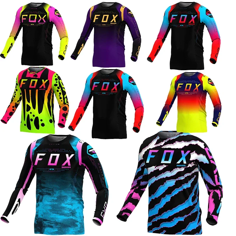 

2024 NEW Enduro MTB Cycling Sleeve Cycling Jersey Downhill Shirt Camiseta Motocross Mx Mountain Bike Clothing RANGERFox