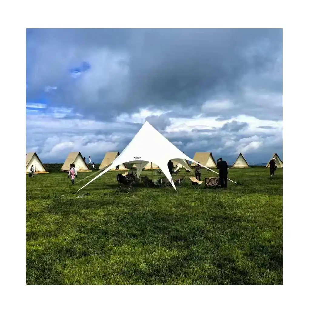 30+ persons Camping Hiking other outdoor portable beach carnival party wedding stretch canvas sun shelter canopy tent for events