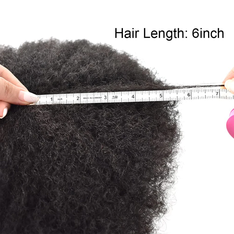 Wig renda penuh keriting Afro hitam alami untuk pria unit sistem pengganti rambut manusia rambut palsu pria prostesis rambut palsu pria bersirkulasi