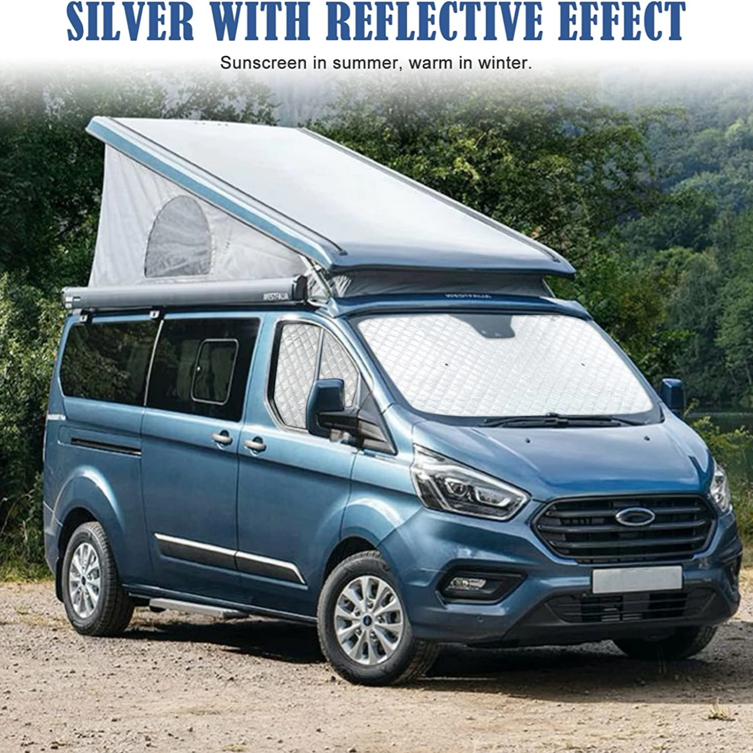 

For Ford Transit Custom MK8 2012-2022 Internal Thermal Blinds Window Cover Blind Kit Camper Accessories