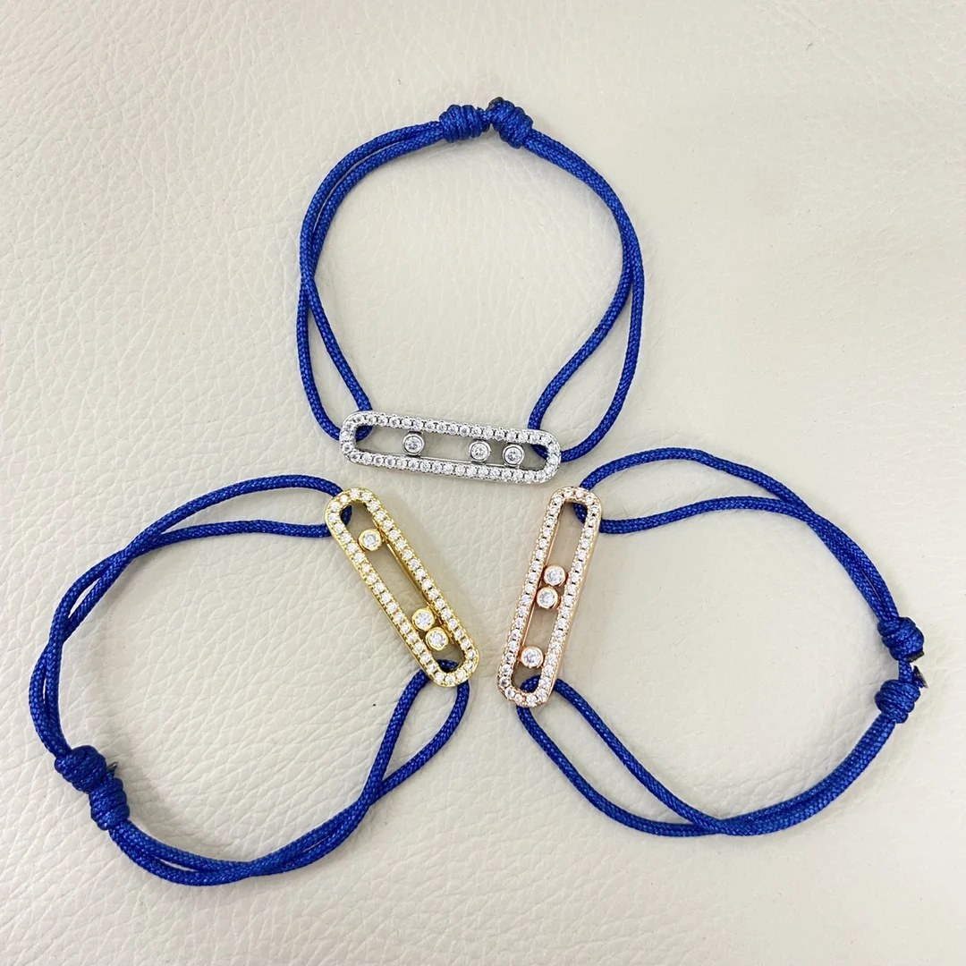 GUIG - A delicate diamond bracelet suitable for layering, with adjustable size