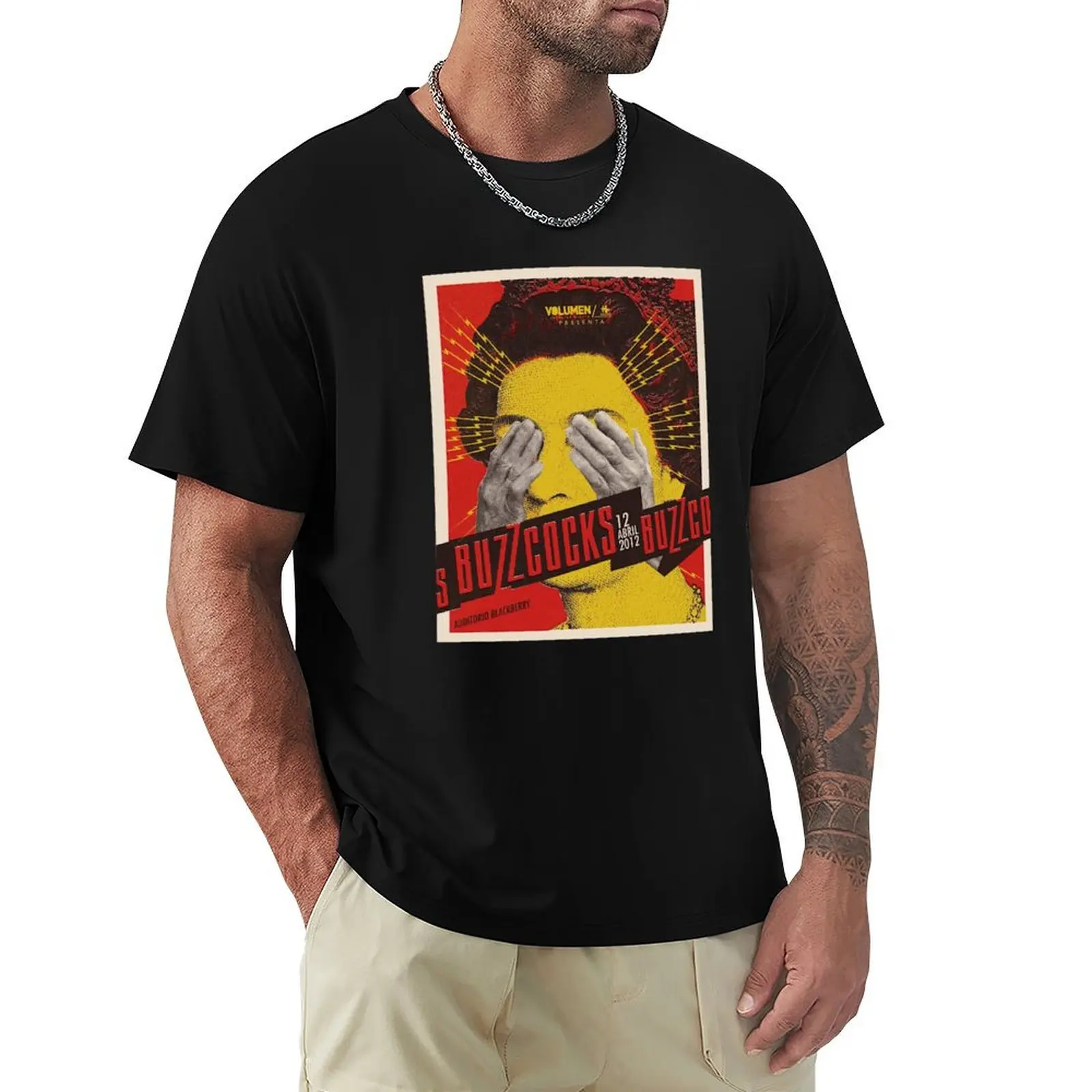 buZZcocks Tribute T-Shirt Non-Shrink Basic Cotton T-Shirt
