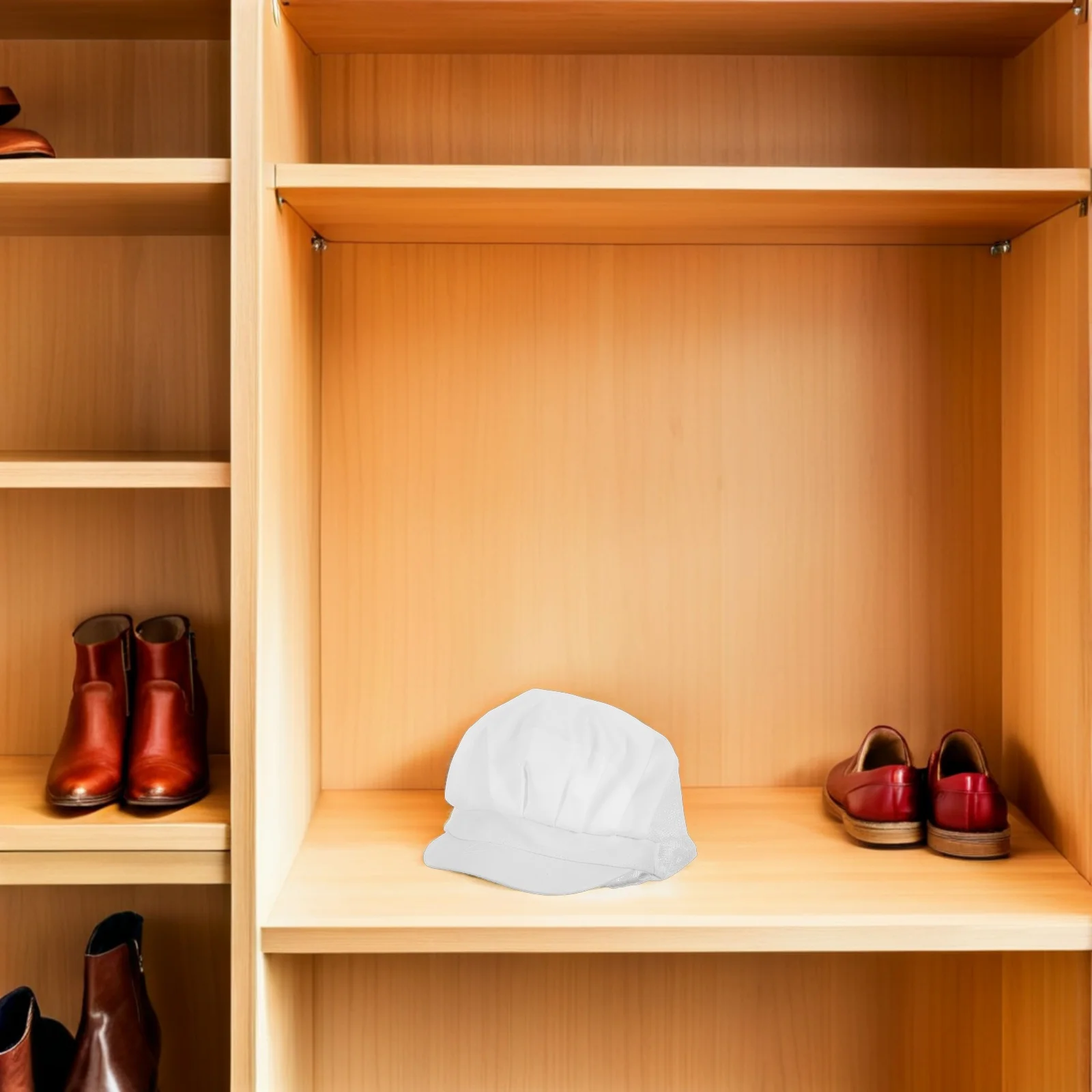 Anti-Dust Chef Cap White Lightweight Food Service Hat For Kitchen Restaurant Construction Worker Catering Uniform Clean