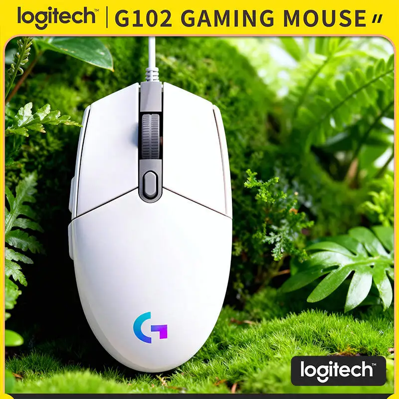 

Игровая мышь Logitech G102 Prodigy, в 8 раз быстрее стандартных мышей, с RGB-подсветкой, 6 кнопками, легкая, для комфортной длительной игры