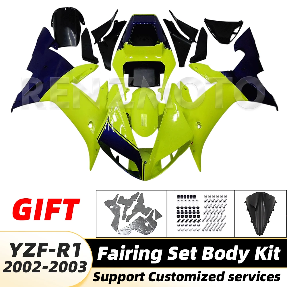 

YZF-R1 2002 2003 For YAMAHA YZF R1 2002-2003 Fairing Moto YZFR1 Set Body Kit decoration Plastic Guard Plate Accessories Shell 04