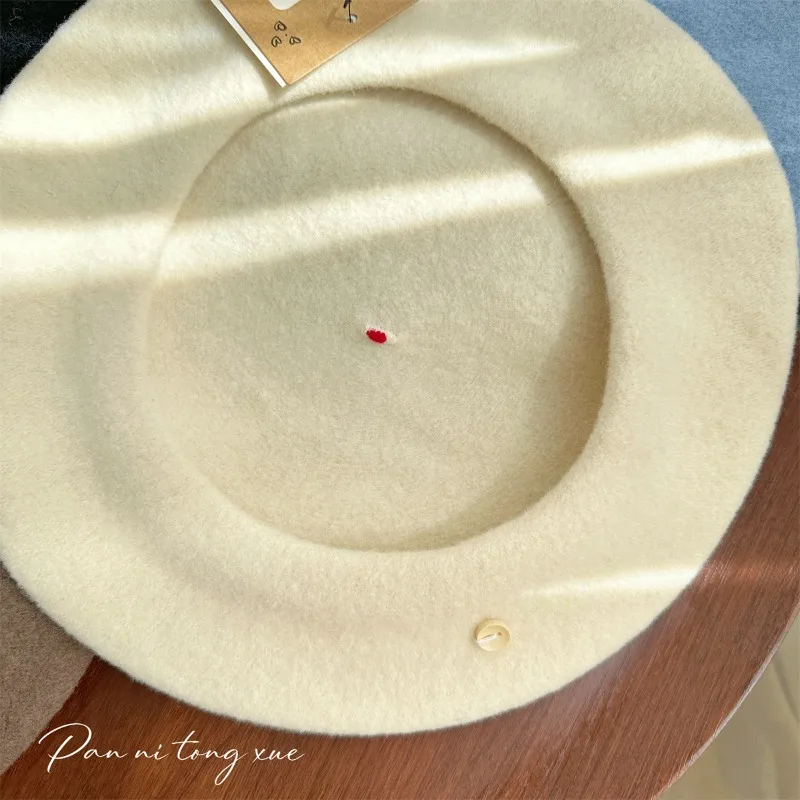 قبعات قبعات قبعات عصرية ومتعددة الاستخدامات للنساء للخريف والشتاء، قبعات رسام دافئة بلون سادة #5