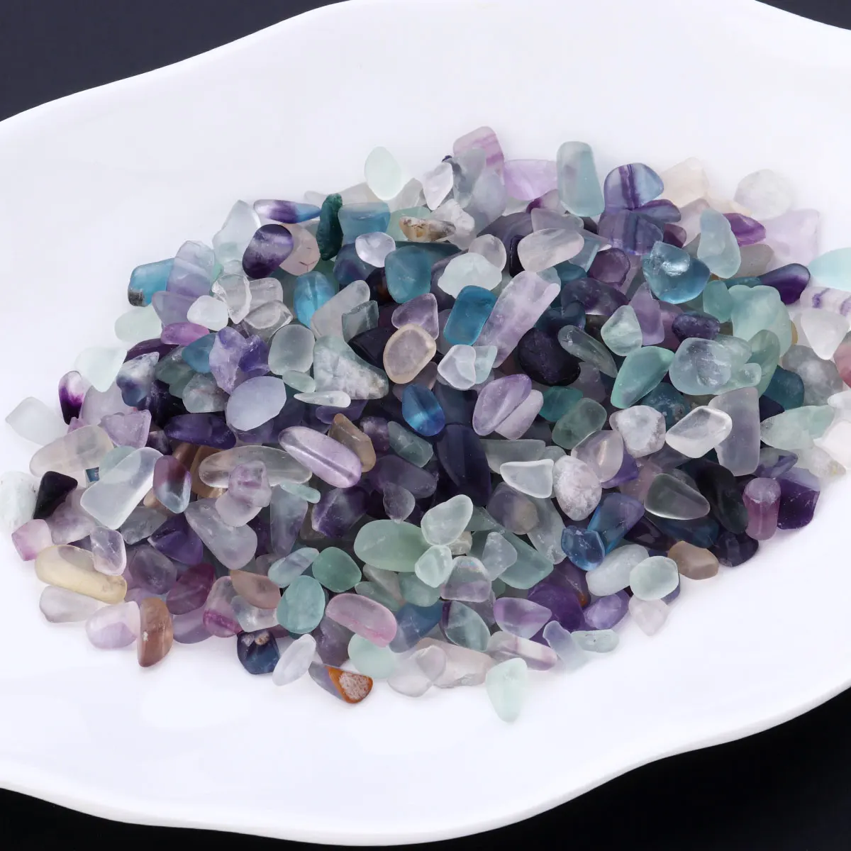 

500G 5-7Mm Natural Crystal Fluorite Aquarium Fish Tank Stone Decoration Ornament Polished Gravel Room Diy Craft Decor