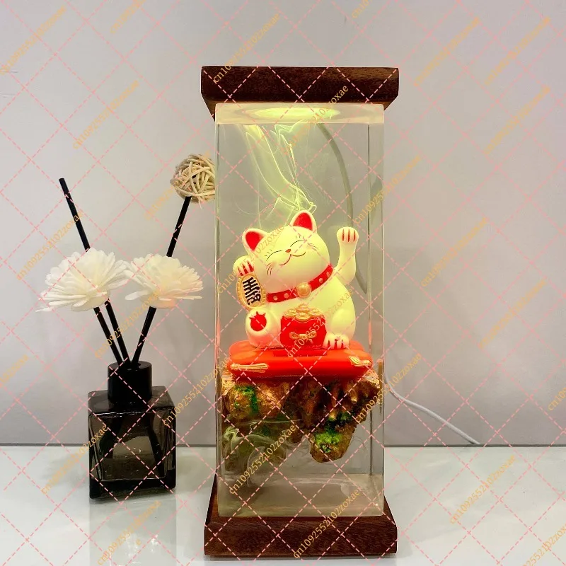 Resin epoxy anniversary gifts, handicrafts, gifts for family, creative gifts, tabletop ornaments, bedside ornaments