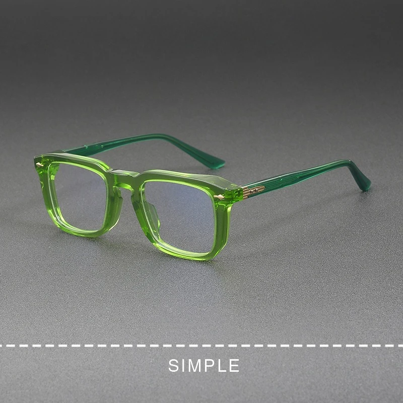 

Квадратная большая оправа высшего класса, женская ацетатная оправа для очков по рецепту JMMPD02, мужская дизайнерская оправа ручной работы для очков с защитой от синего света