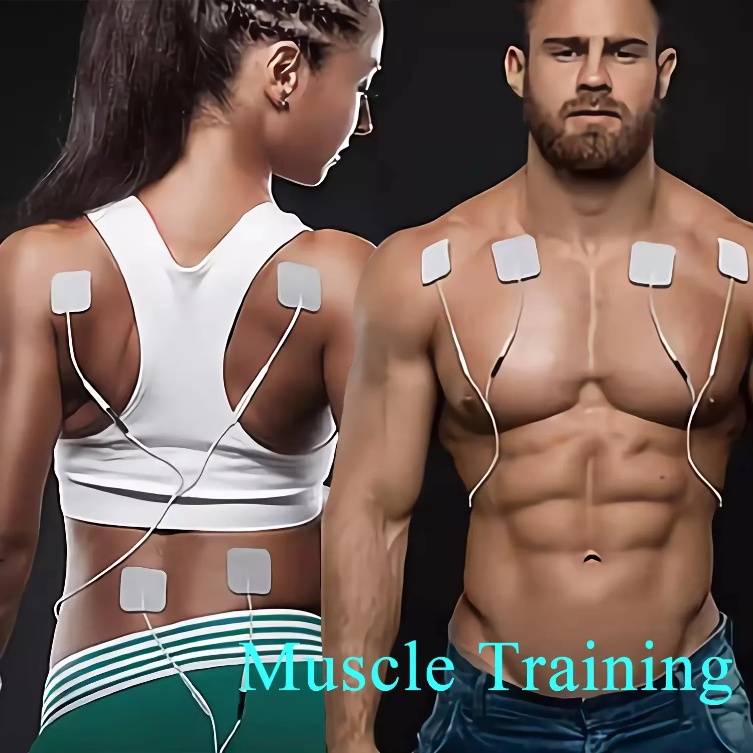 Estimulador muscular eléctrico 4 en 1, dispositivo de fisioterapia interferencial de alta frecuencia, electroestimulador de pulso IFT RUSS TENS