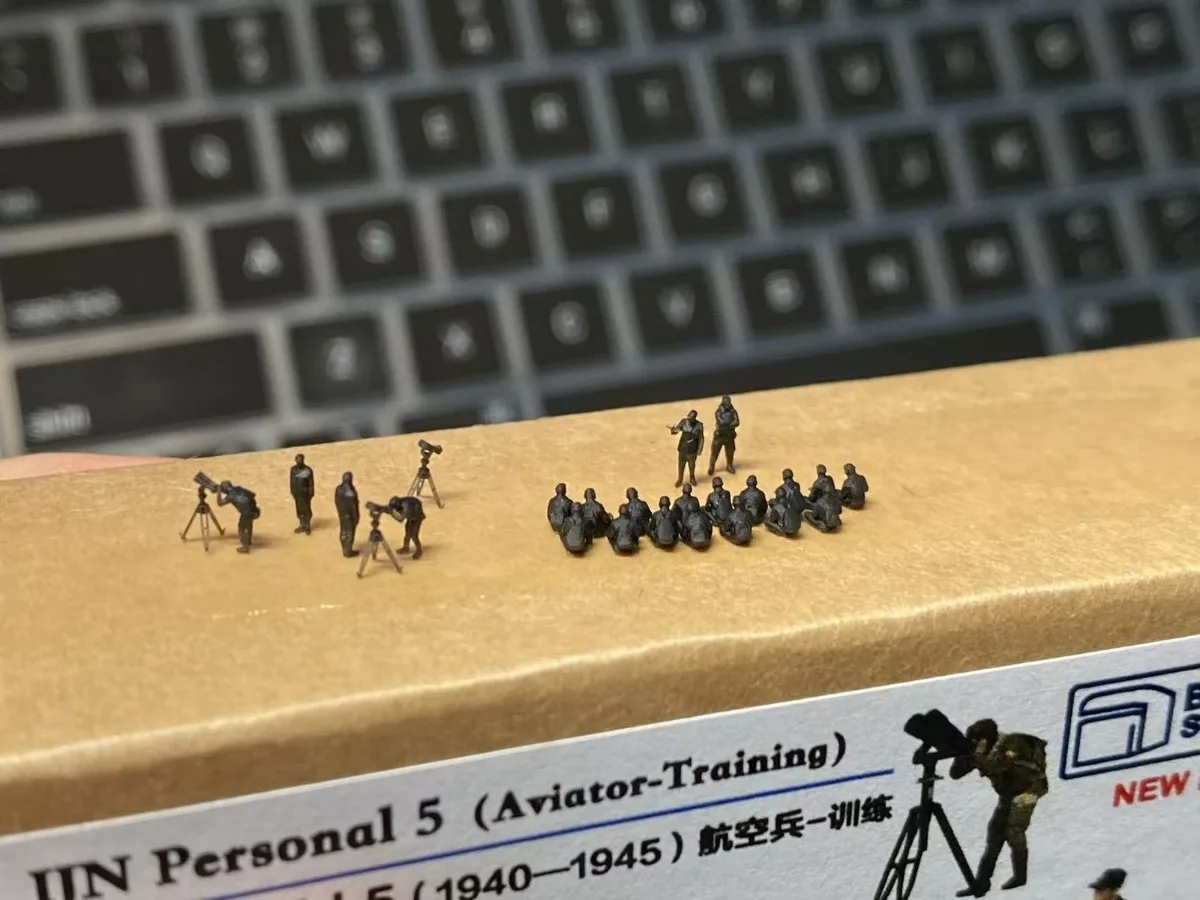 1/350 Vintage Naval Training Aviator Mini Character Figure Set 3D Print 80+ Pcs Warship Diorama Hobby Upgrade Parts