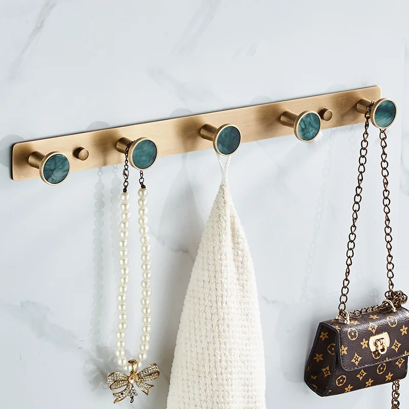 

Крючок в европейском стиле без перфорации за дверью, дверная вешалка, легкий роскошный рядный крючок, настенная вешалка, настенный крючок для входной одежды