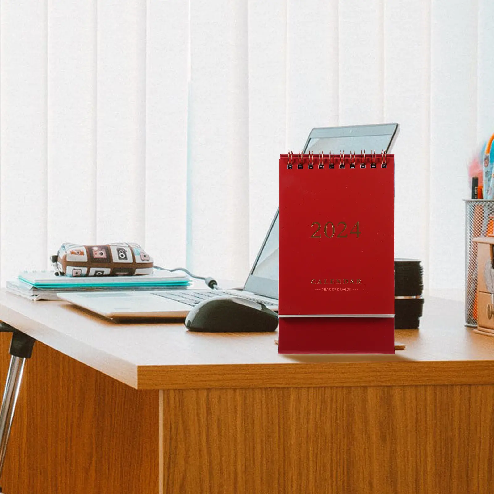 

Calendar Desk Memo Pad Small Desktop Attendance Flip Table Stand Month Business Accessories Calendars