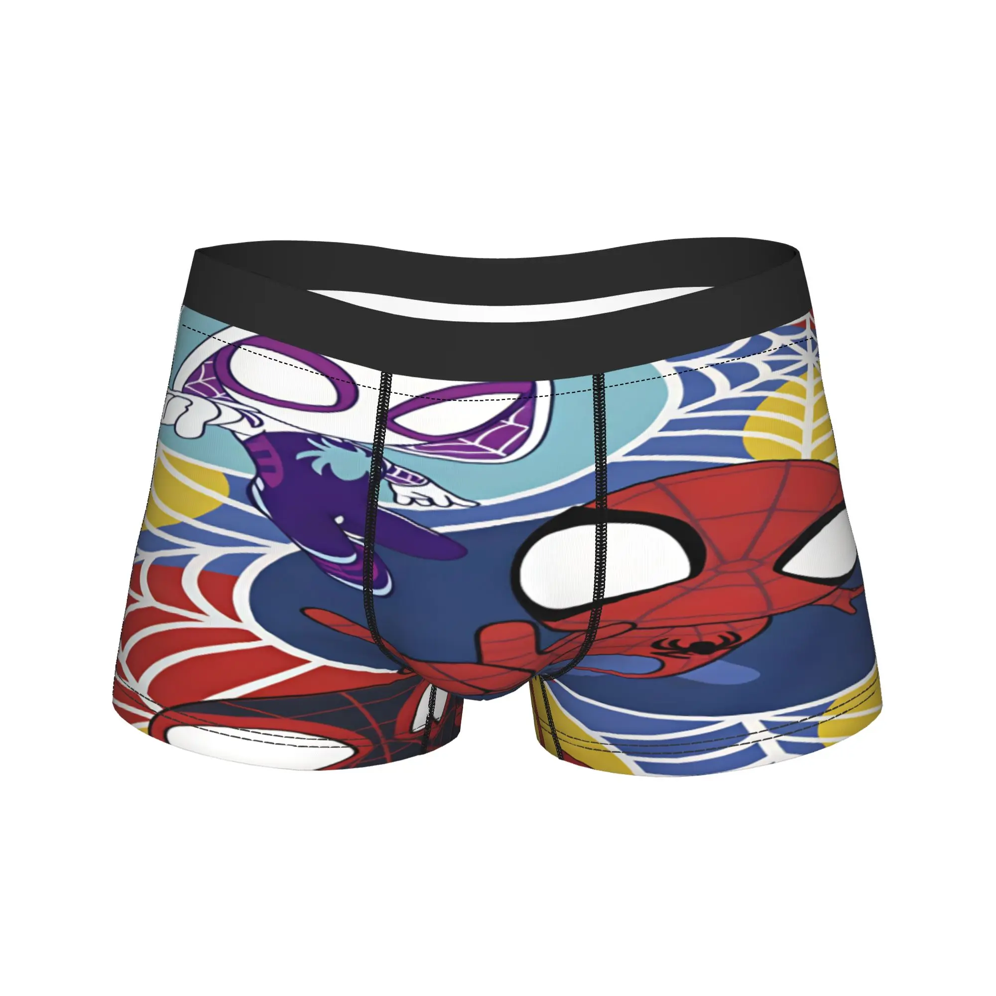 S-Spiders Heroes Underwear  Printing Trunk High Quality Males Panties Breathable Shorts Briefs Birthday Gift