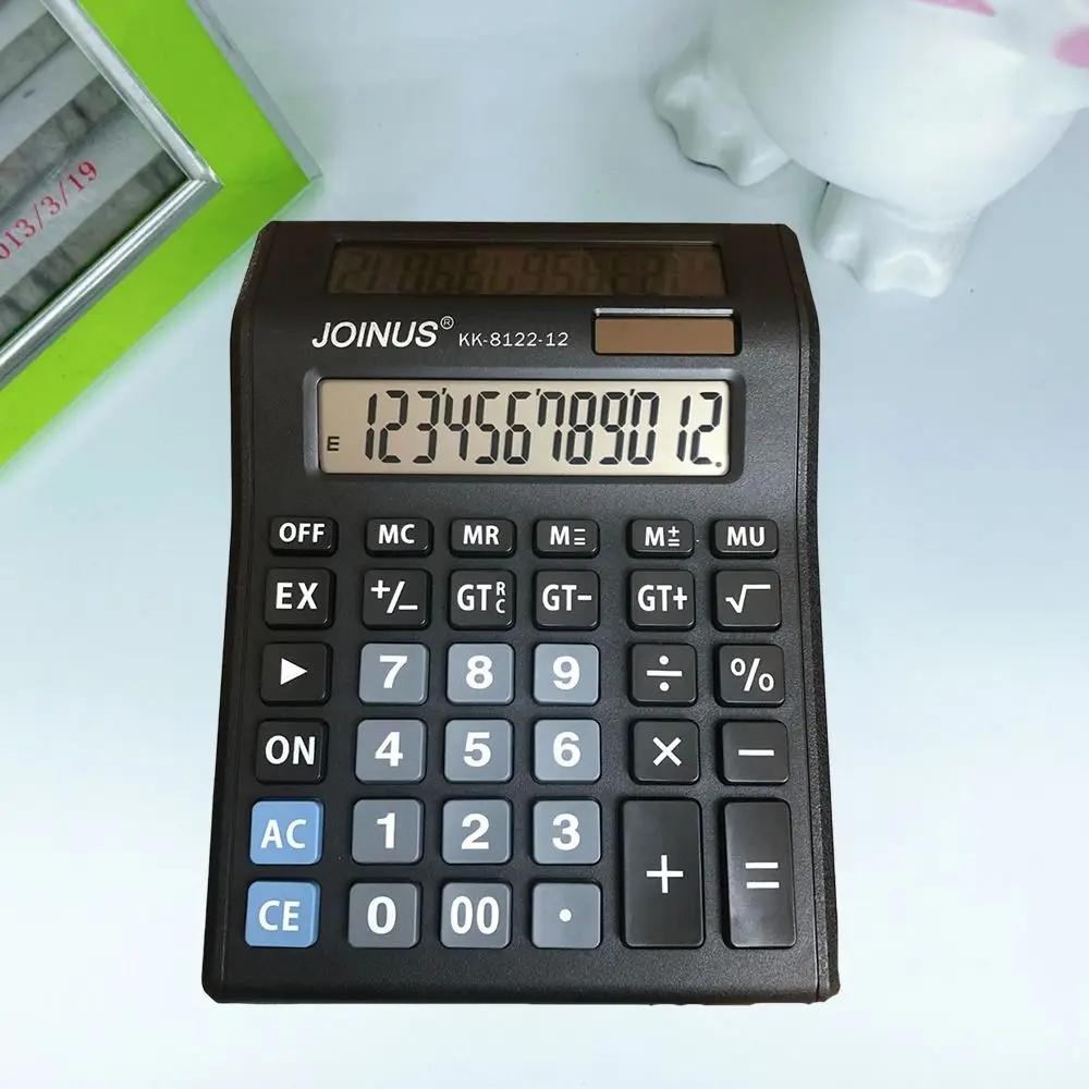 Multifunctional Solar Dual-Screen Calculator Efficient Calculation Stationery Financial Accounter Calculator Portable