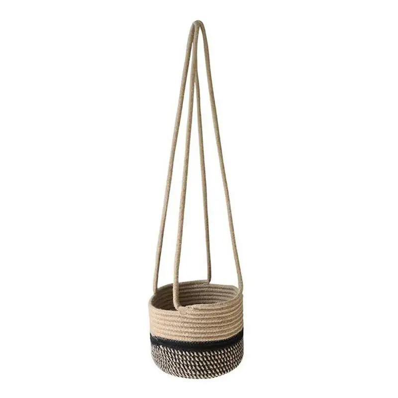 

Garden Plant Hangers Rope Hanging Planter Woven Hanging Planter Basket Decorative Flower Pot Holder For Home Outdoor Patio Decor