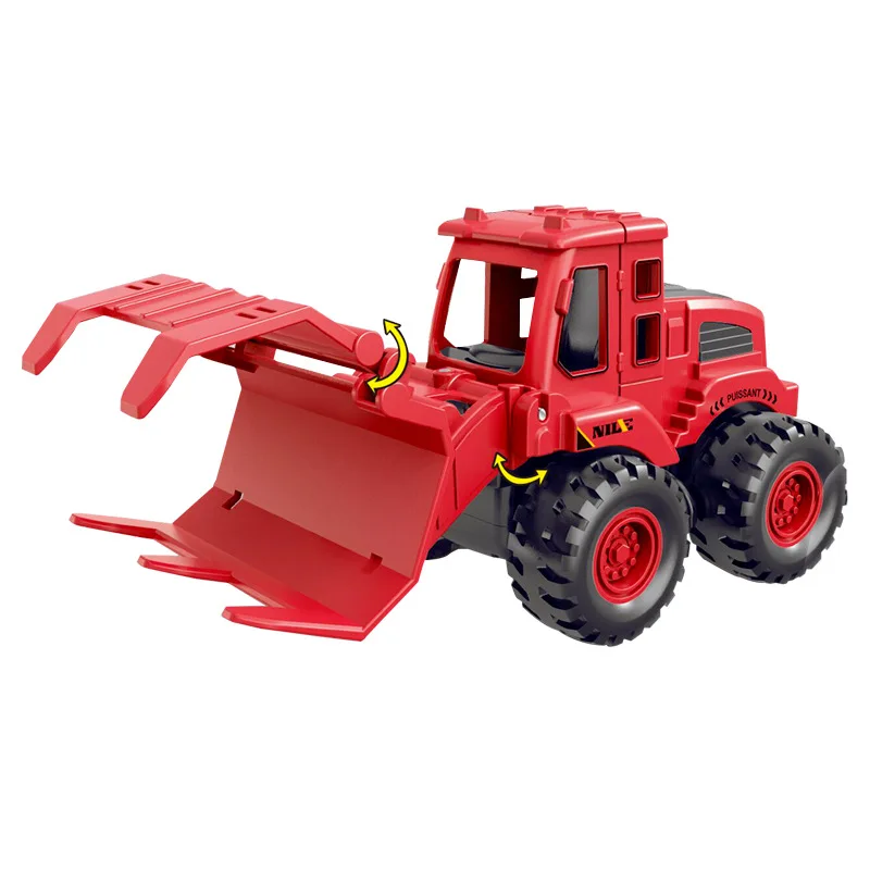 لعبة حفارة لتنمية ذكاء الأطفال - مركبة حفر الطرق بالدفع بالقصور الذاتي - هدية بلدوزر - BS8849