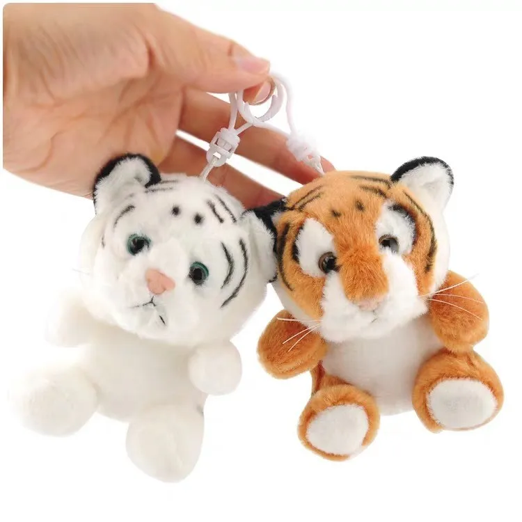 

Cartoon Plush Keyring Stuffed Animal Tiger Toy Soft Animal Key Rings Children'S Bag Purse Backpack Wallet Hanging Decoration