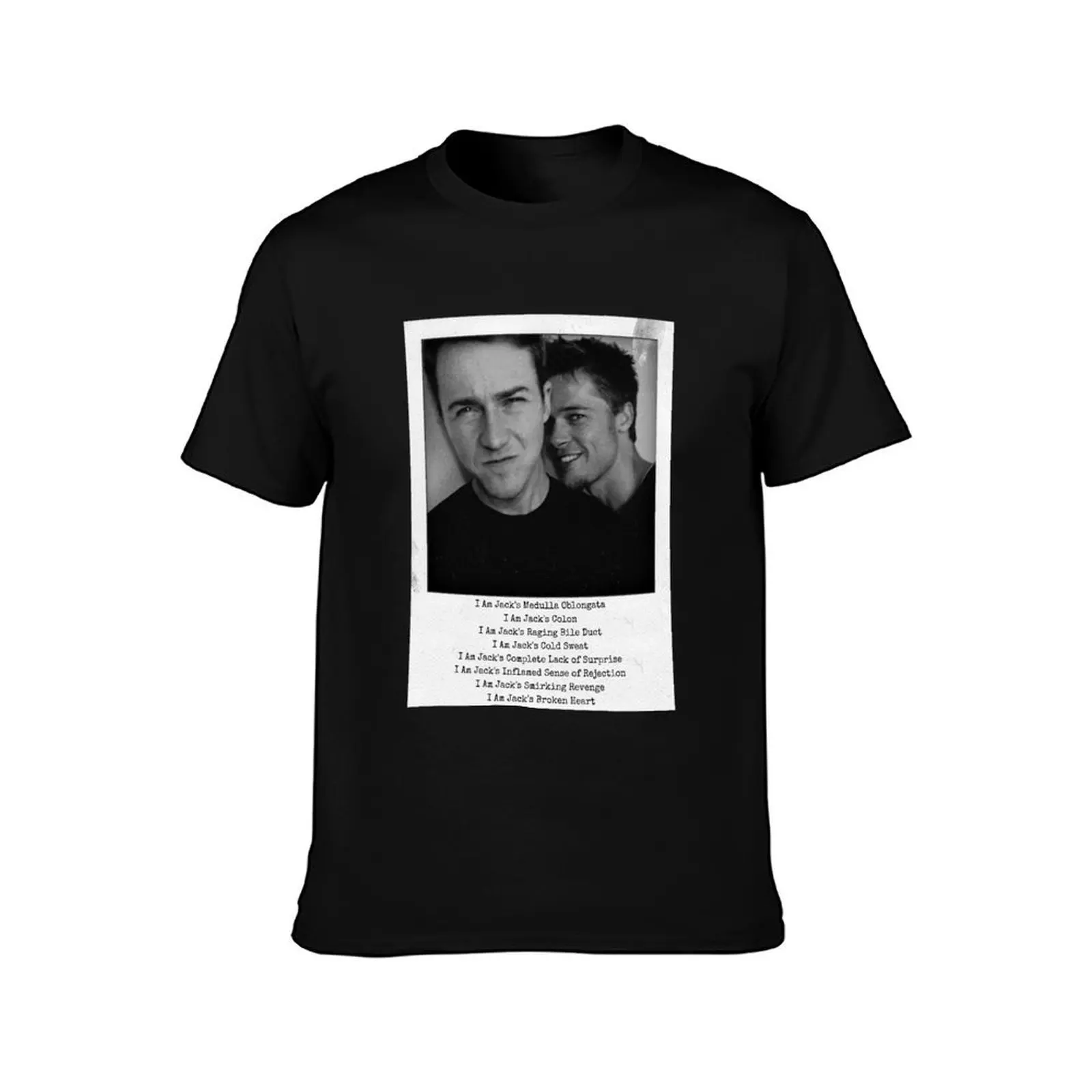 Fight Club - Narrator and Tyler T-Shirt, Summer Casual Cotton Tee, Oversized Streetwear Tops, Vintage Graphic Print, 100% Cotton