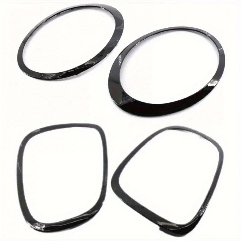 

Headlamp Bezel Tail Light Trim Ring Glossy Black for Mini Cooper F55 F56 F57 with Installation Tool