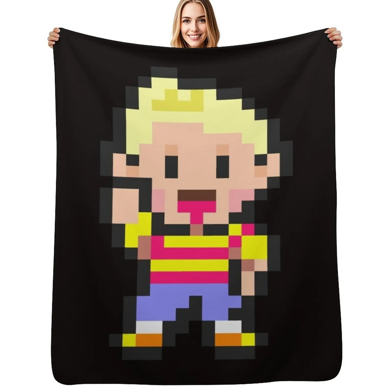 

Lucas - Mother 3 Throw Blanket Faux Fur Soft Warm Blanket for Bed