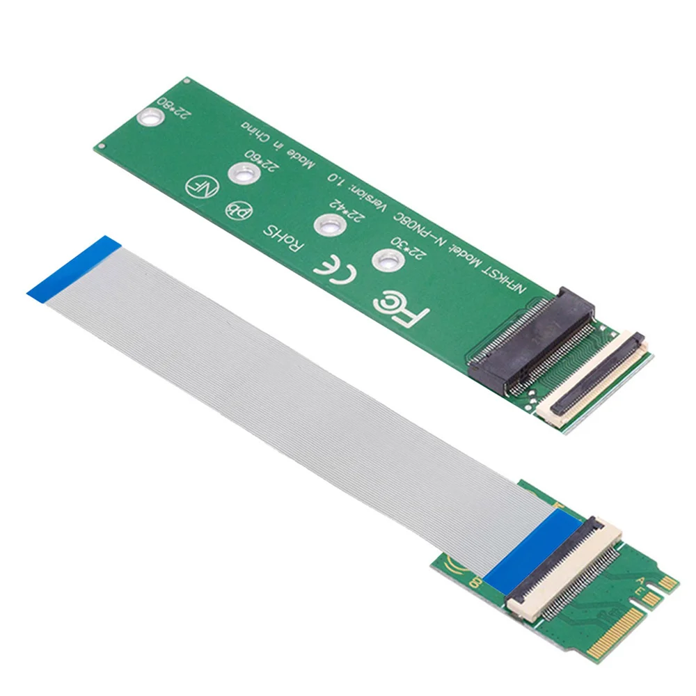 

Chenyang 2230 NGFF A+E-Key Male to NVME M-key Female Extension Cable for Laptop Mainboard SSD 2280