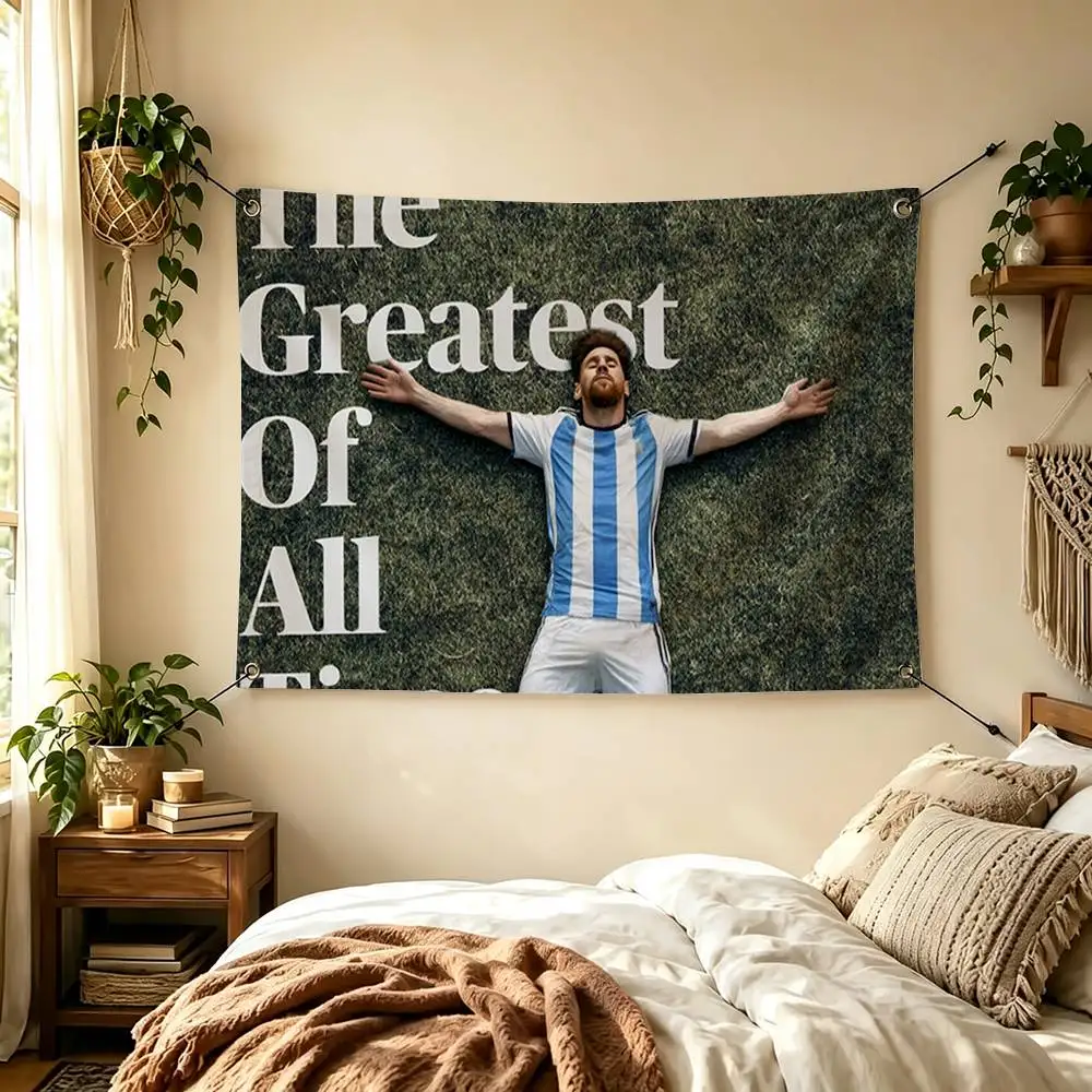 Football Jersey M-Messis  Flag Suitable For Party Club Outdoor Interior Wall Decoration Banner Fans Gift