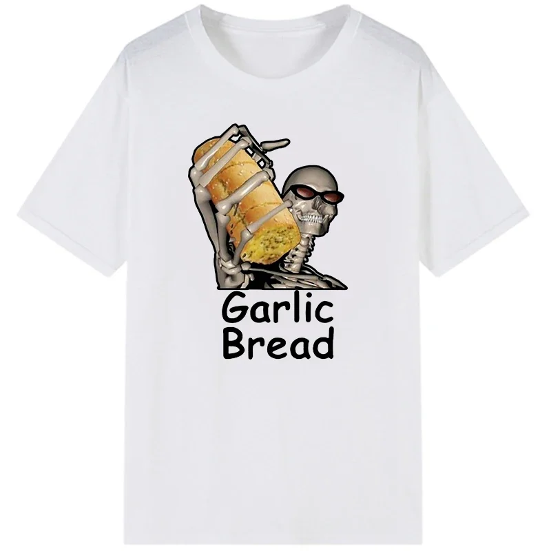 Garlic Bread When Ur Mom Com HOM N Maek Hte Tshirt Men Women Harajuku Graphic Tops  Unisex Vintage Casual Cool Loose Streetwear